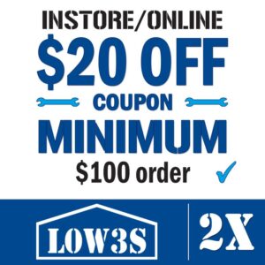 lowes 20 off 100