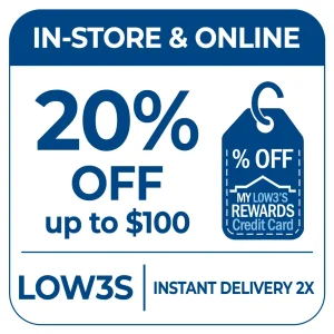 Lowe’s 20% Off Coupon – Two Pack – My Rewards Credit Card Required – Online and In-Store