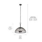 Kichler Mascarello Anvil Iron Industrial Dome Pendant Light