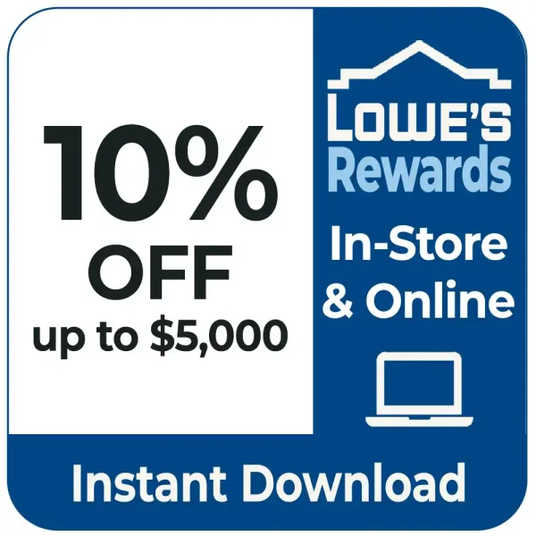 Lowe’s 10% Off Coupon – My Rewards Credit Card – One-Time Use for Online or In-Store Purchases