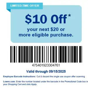 lowes 10 off coupon online barcode section