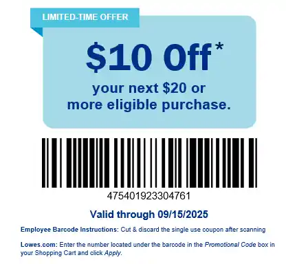 lowes 10 off coupon online barcode section