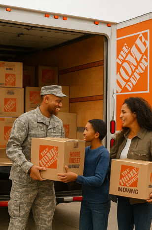 home depot military moving discount