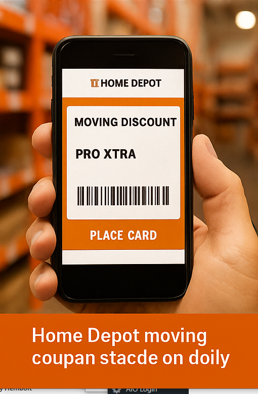 home depot moving coupon 2025 mobile checkout