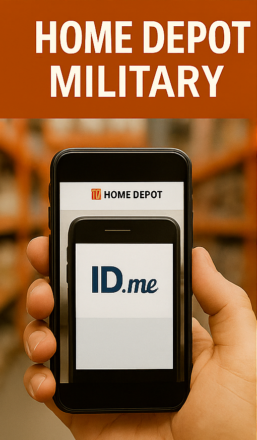 home depot military benefits verification screen