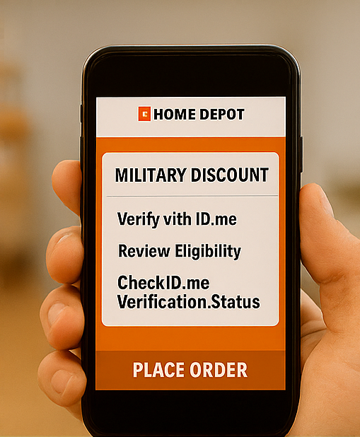id.me verification steps for home depot military benefits