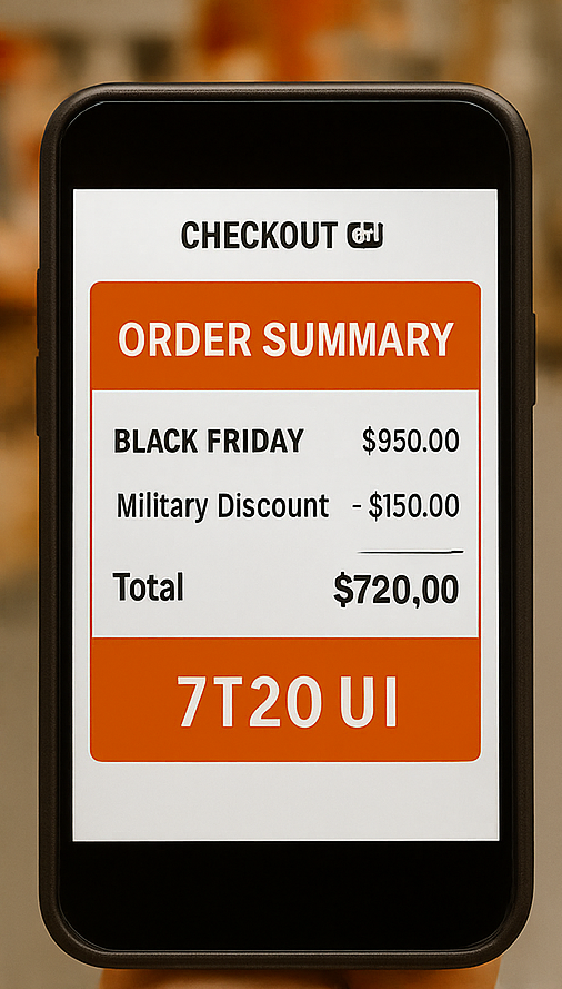 home depot black friday discount checkout example