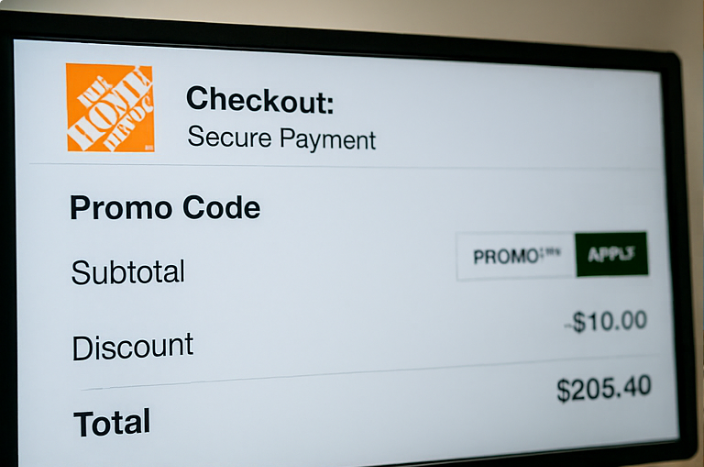 Using a Home Depot promo code 2025 to save on checkout