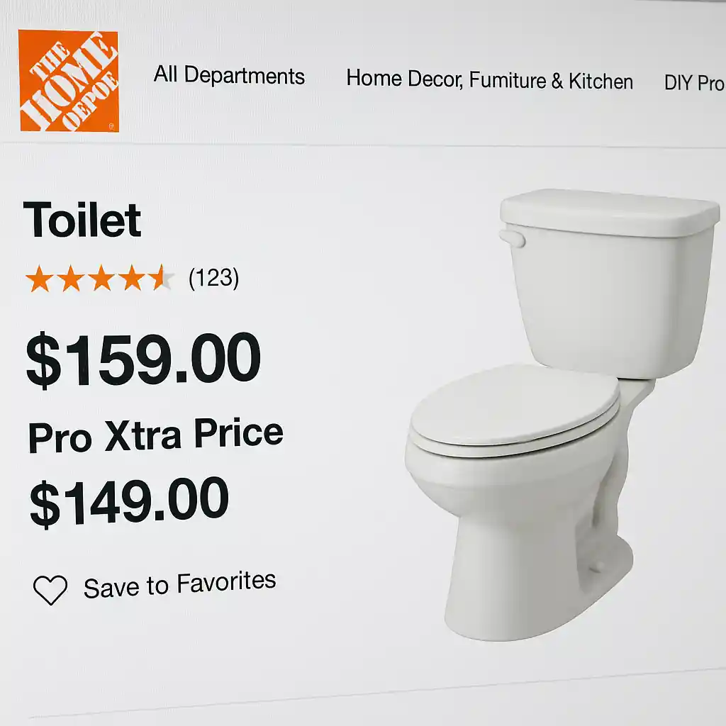 Desktop screen showing a product page with visible Pro Xtra pricing