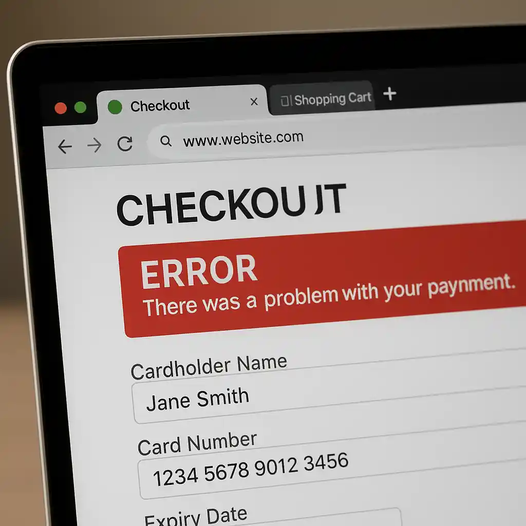 Laptop screen with Home Depot checkout error message during student discount attempt