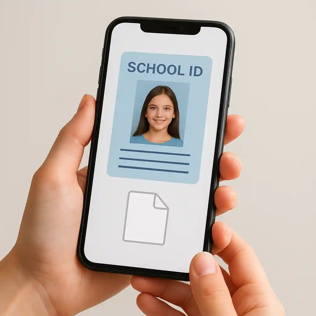 Uploading clear scans of teacher ID and letter for discount verification