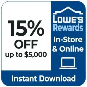 Lowes 15 off coupon online using MyLowe’s Rewards credit card with unlimited savings