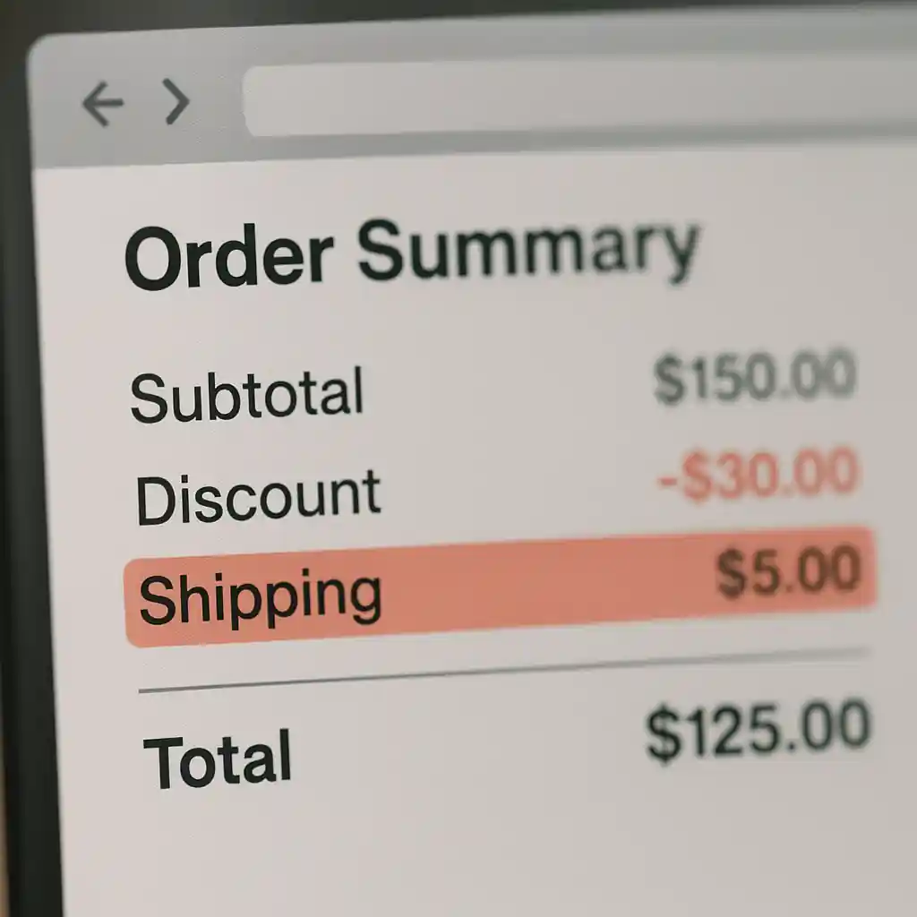 Order summary on screen showing a discount line on Home Depot checkout